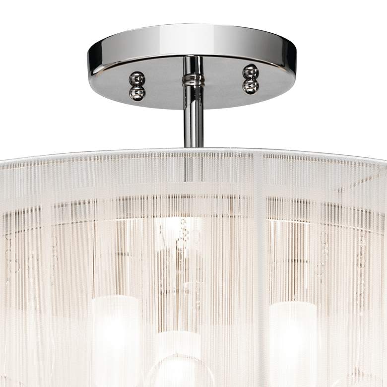 Image 4 Elan Imbuia 16" Wide Chrome Drum Ceiling Light more views
