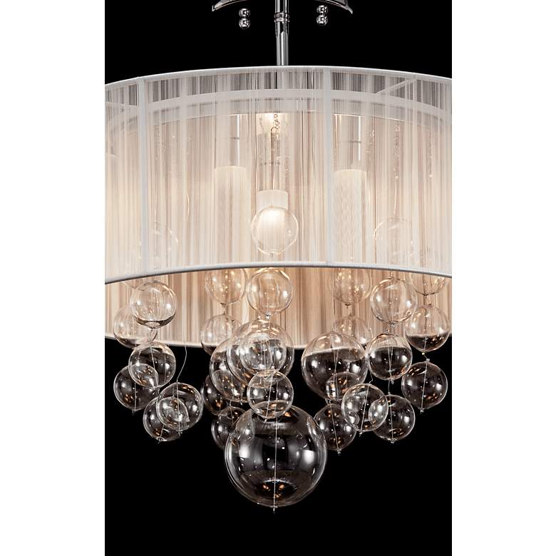 Image 5 Elan Imbuia 16" Wide Chrome Drum Ceiling Light more views
