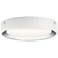 Elan Incus 11 3/4" Wide White and Chrome LED Ceiling Light