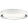 Elan Incus 15 3/4" Wide White and Chrome LED Ceiling Light