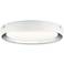 Elan Incus 15 3/4" Wide White and Chrome LED Ceiling Light