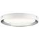 Elan Incus 19 3/4" Wide White and Chrome LED Ceiling Light