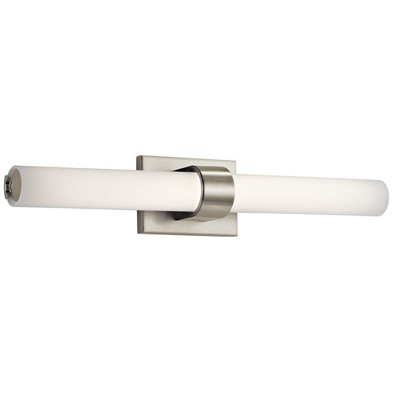 Image 1 Elan Izza™ 25 1/4"W Brushed Nickel LED Bath Light