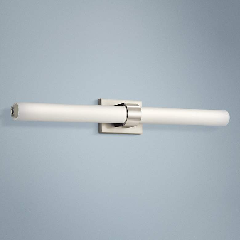 Image 1 Elan Izza™ 34" Wide Brushed Nickel LED Bath Light