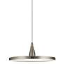Thumbnail1 of Elan Jeno 9" Wide Brushed Nickel LED Modern Disc Mini Pendant