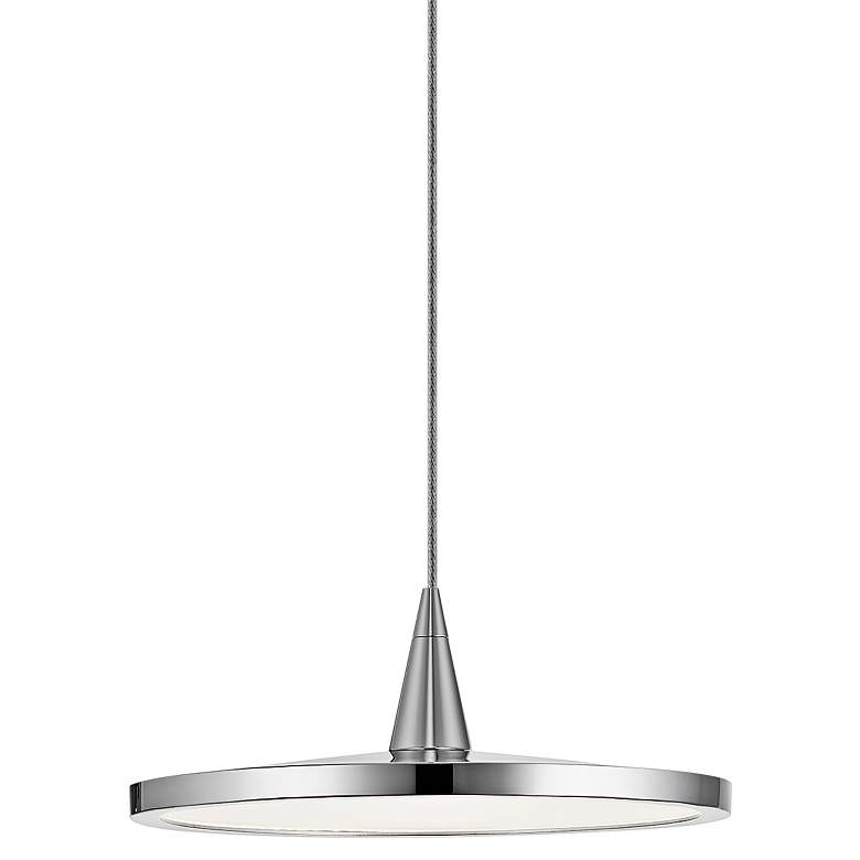 Image 1 Elan Jeno™ 9" Wide Chrome LED Mini Pendant