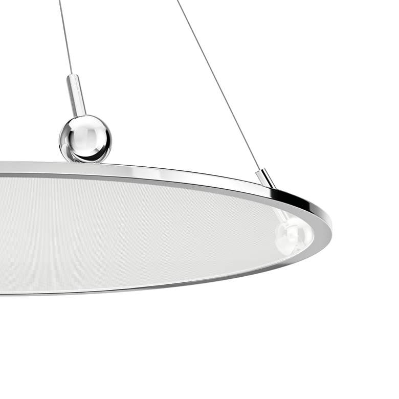 Image 2 elan Jovian Chrome Edgelit Chandelier more views
