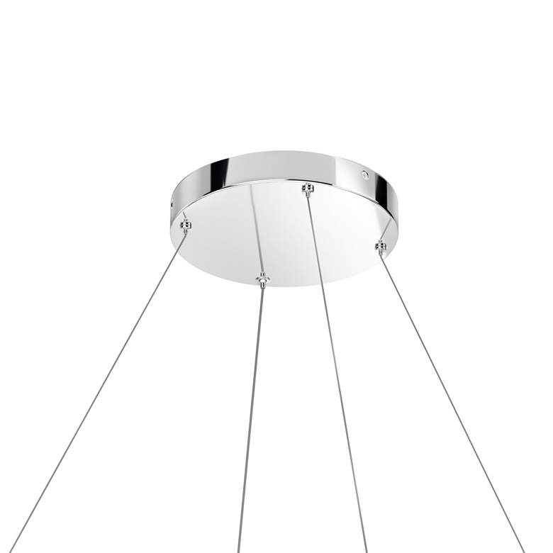 Image 4 elan Jovian Chrome Edgelit Chandelier more views