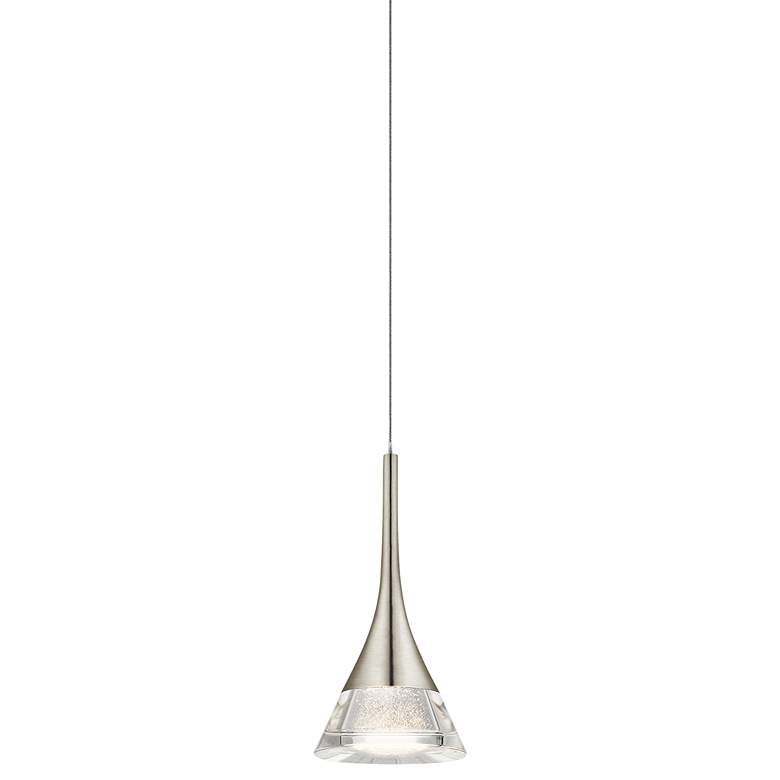 Image 2 Elan Kabru 4 3/4"W LED Brushed Nickel Mini Pendant Light more views