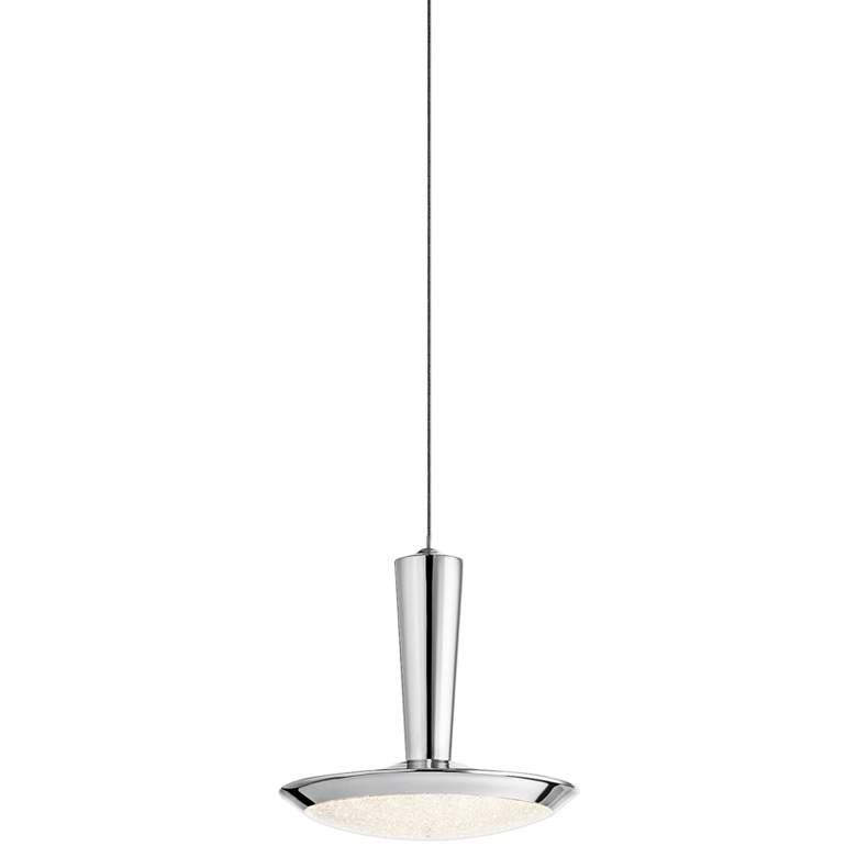 Image 1 Elan Karah 6 3/4" Wide Chrome LED Mini Pendant