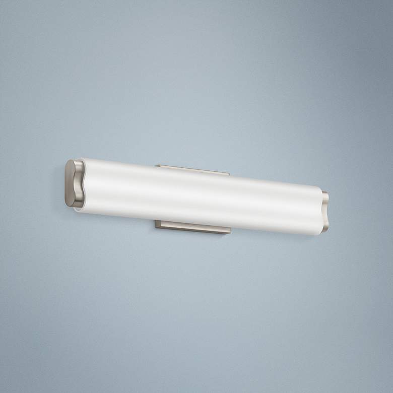 Image 1 Elan Kaz 23 3/4" Wide Brushed Nickel LED Bath Light