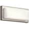 Elan Kelsi 12" Wide Brushed Nickel LED Bath Light