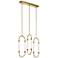 Elan Kiaan 31 1/2"W Champagne Gold LED Multi Light Pendant