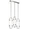 Elan Kiaan 31 1/2"W Polished Nickel LED Multi Light Pendant