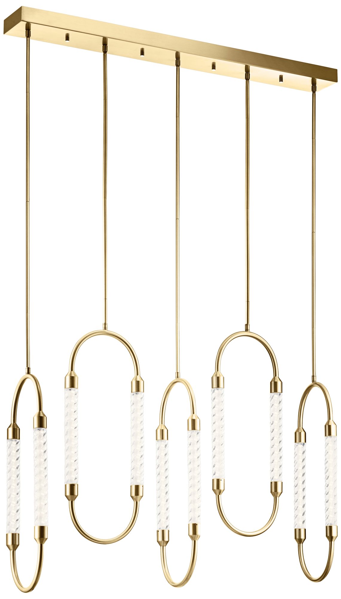 Elan Kiaan 48 3/4"W Champagne Gold LED Multi Light Pendant