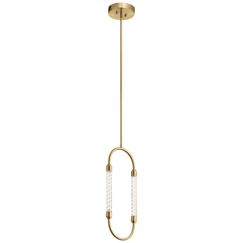 Image 2 Elan Kiaan 9 1/4" Wide Champagne Gold LED Mini Pendant