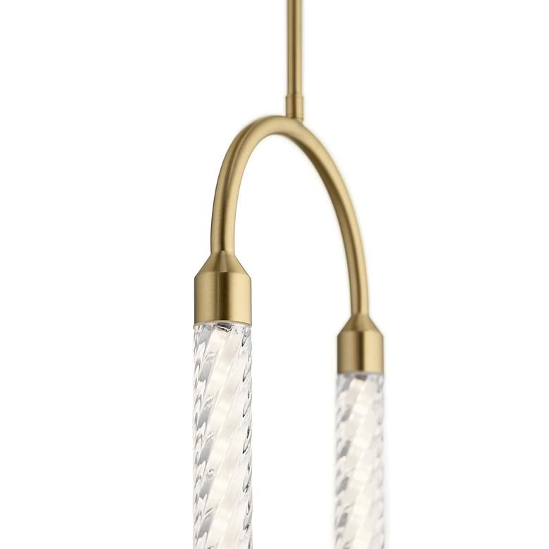 Image 3 Elan Kiaan 9 1/4" Wide Champagne Gold LED Mini Pendant more views