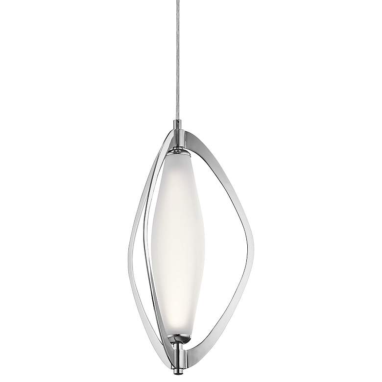 Image 1 Elan Kivik 11 3/4" Wide Chrome LED Mini Pendant
