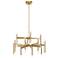 Elan Kizette 32" Wide Champagne Gold 24-Light LED Chandelier