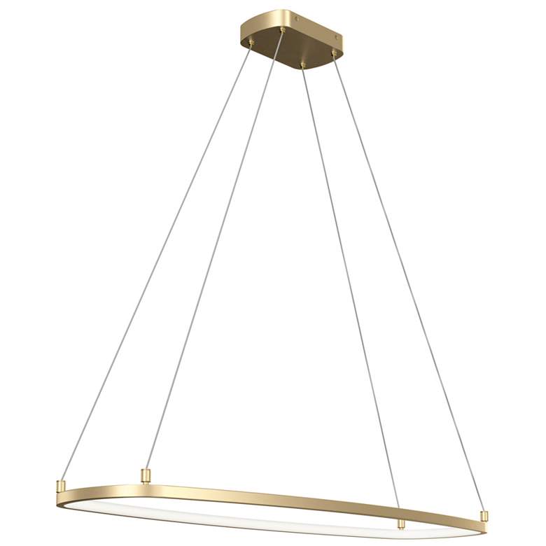 Image 1 elan Koloa Champagne Gold LED Ring Chandelier