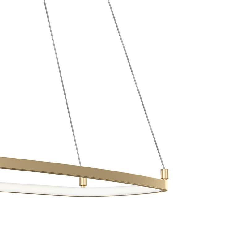 Image 2 elan Koloa Champagne Gold LED Ring Chandelier more views