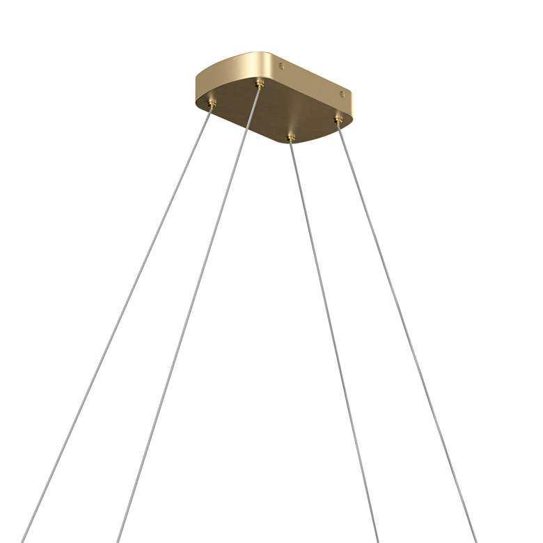 Image 4 elan Koloa Champagne Gold LED Ring Chandelier more views