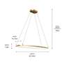 5_elan Koloa Champagne Gold LED Ring Chandelier more views
