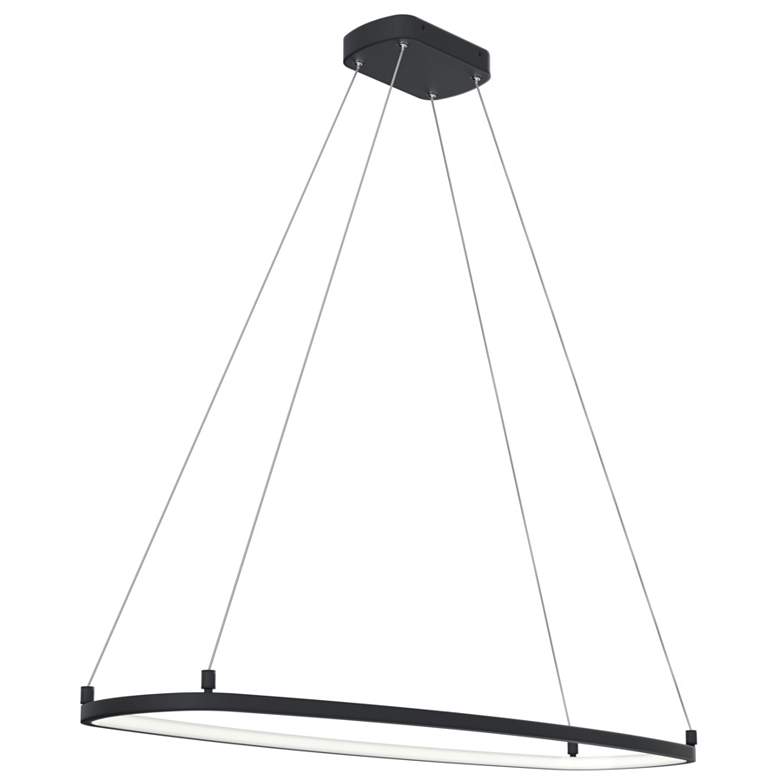 Image 2 elan Koloa Matte Black LED Ring Chandelier