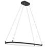 2_elan Koloa Matte Black LED Ring Chandelier