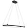 elan Koloa Matte Black LED Ring Chandelier