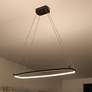 1_elan Koloa Matte Black LED Ring Chandelier