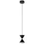 Elan Kordan 6 1/2" Wide Matte Black LED Mini Pendant