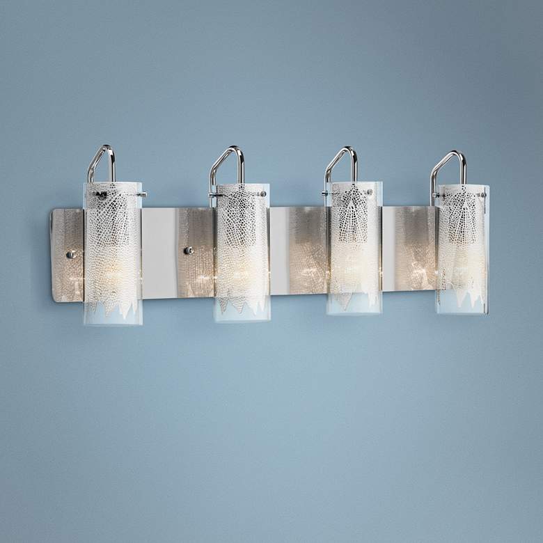 Image 1 Elan Krysalis 27" Wide Chrome Bathroom Light