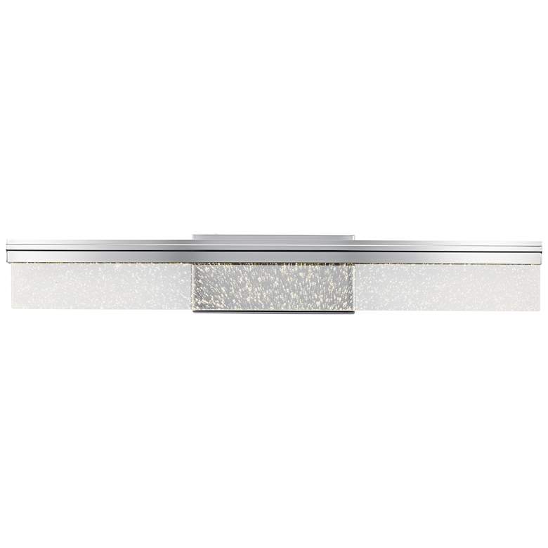 Image 1 Elan Laris 32" Wide Chrome Bubble Glass LED Bath Light