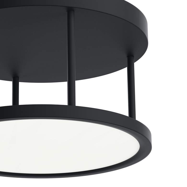 Image 2 elan Lavi Matte Black Semi-flush more views