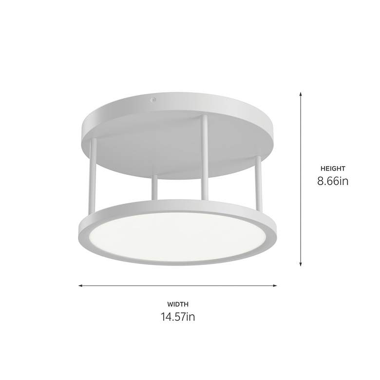 Image 3 elan Lavi White Semi-flush more views