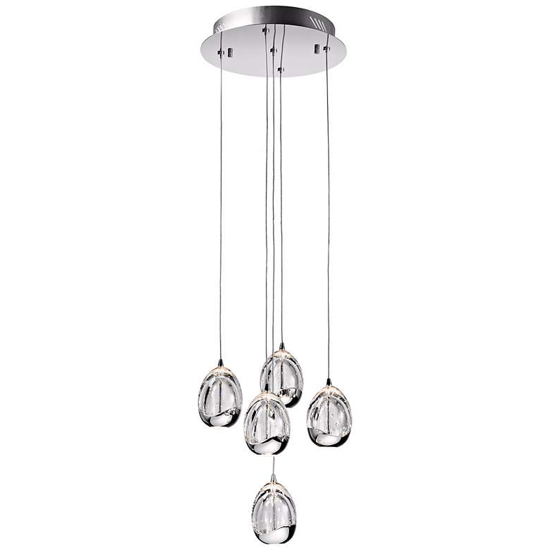 Image 2 Elan Lavinia 12 1/2" Wide Chrome Cluster Pendant more views