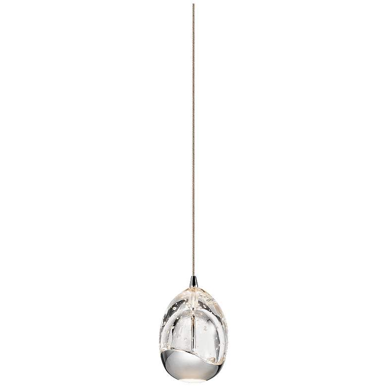 Image 1 Elan Lavinia 3 1/2" Wide Chrome Finish LED Mini-Pendant