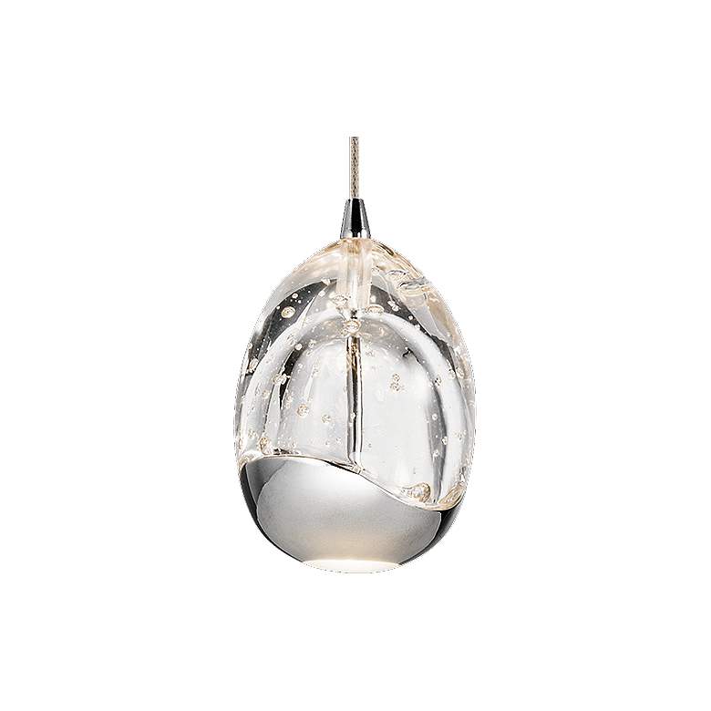 Image 2 Elan Lavinia 3 1/2" Wide Chrome Finish LED Mini-Pendant more views