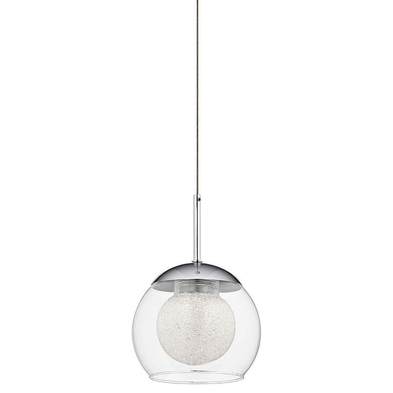 Image 1 Elan Lexi 5 inch Wide Chrome LED Mini Pendant