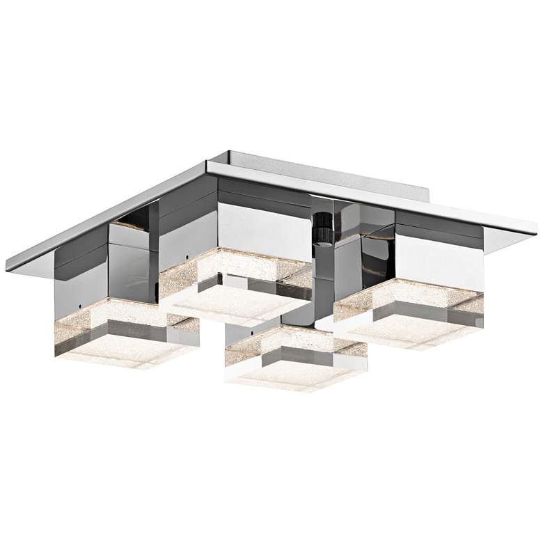 Image 2 Elan Lighting Gorve 12" Wide Modern Chrome LED Ceiling Light