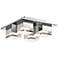 Elan Lighting Gorve 12" Wide Modern Chrome LED Ceiling Light