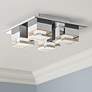 1_Elan Lighting Gorve 12" Wide Modern Chrome LED Ceiling Light
