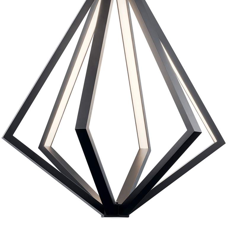 Image 2 elan Matte Black Everest Chandelier 6Lt LED more views