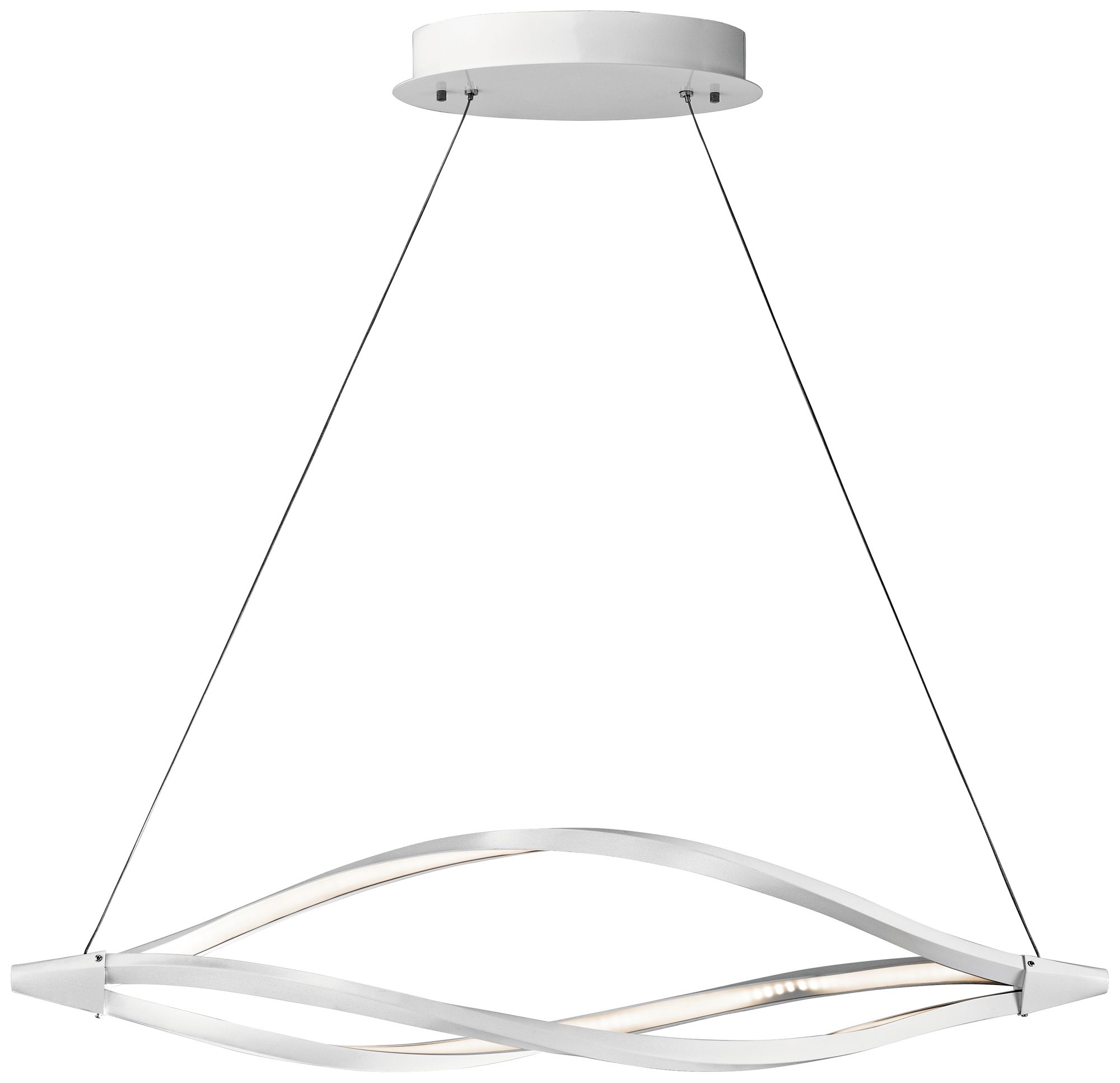 Elan Meridian 43 1/4" Wide White LED Island Pendant