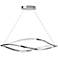 Elan Meridian 53"W Chrome Kitchen Island Light Chandelier