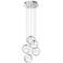 Elan Metro 11 3/4"W Polished Nickel LED Multi Light Pendant