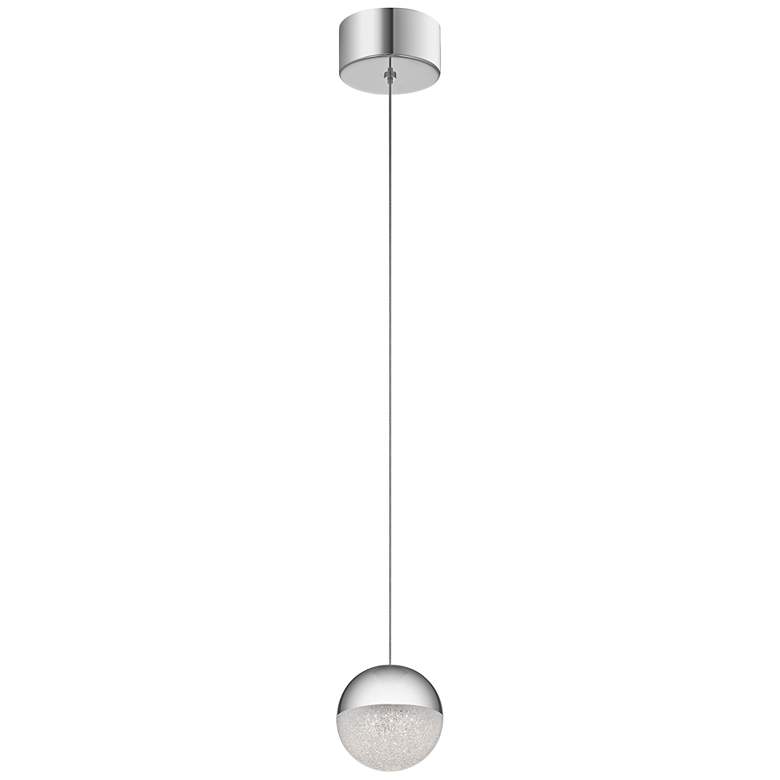 Image 2 Elan Moonlit 4 3/4 inch Wide Chrome LED Mini Pendant more views