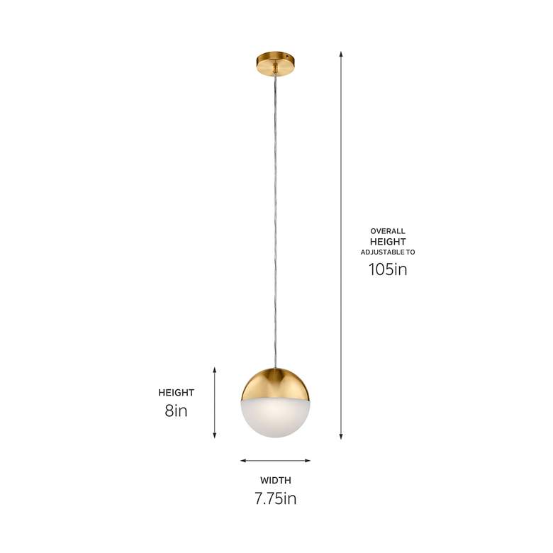 Image 4 elan Moonlit Champagne Gold Pendant LED more views