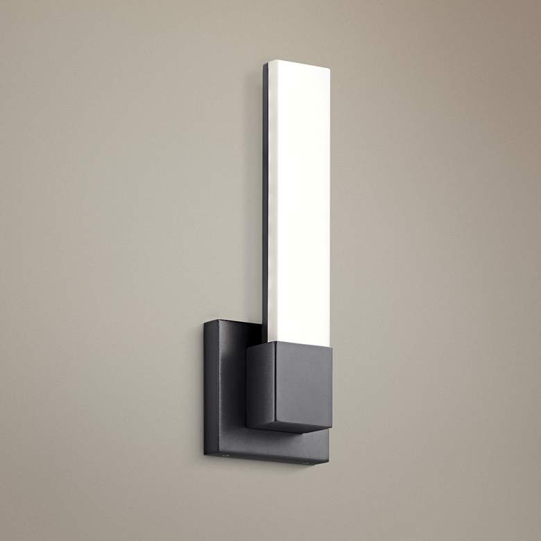 Image 1 Elan Neltev&#8482; 14 1/2 inch High Bronze 2-LED Wall Sconce